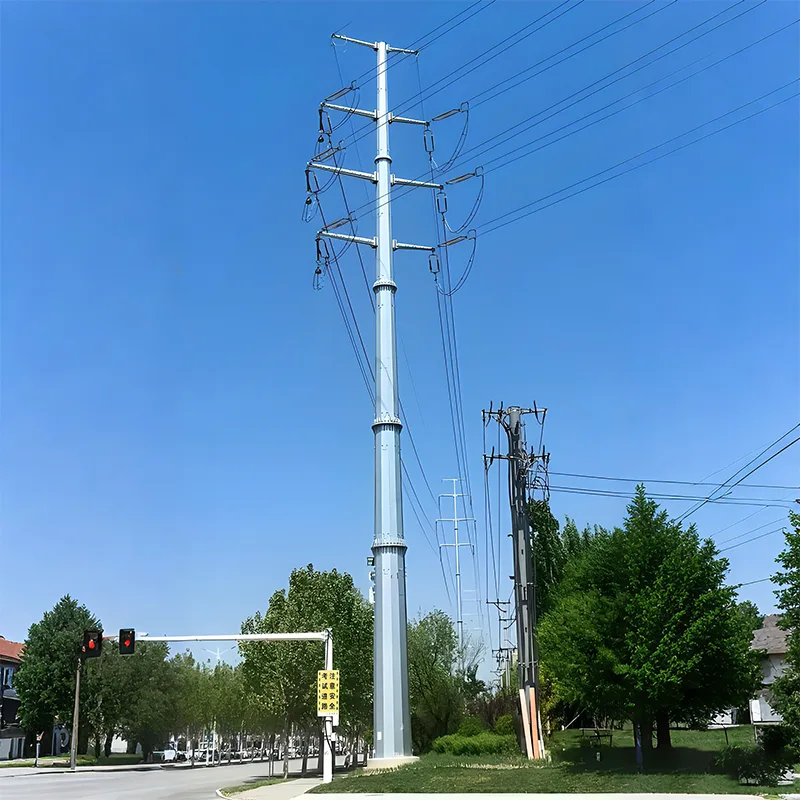Poste de acero eléctrico